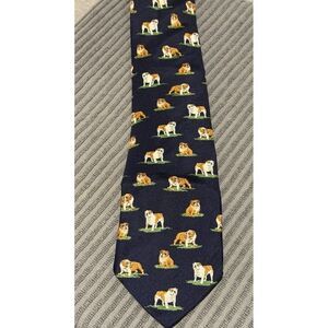Alynn Neckwear "English Bulldog"  100% Silk Neck Tie Made In USA